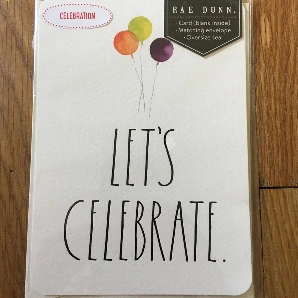 Rae Dunn “Let’s Celebrate” Greeting Card